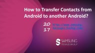 How to Transfer Contacts from Android to Another Android 