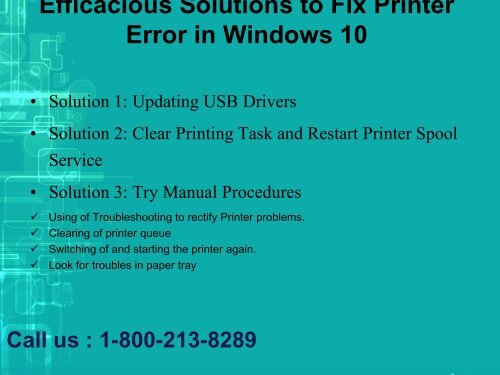 How to Fix Epson Printer Error in Windows 10 1-800-213-8289