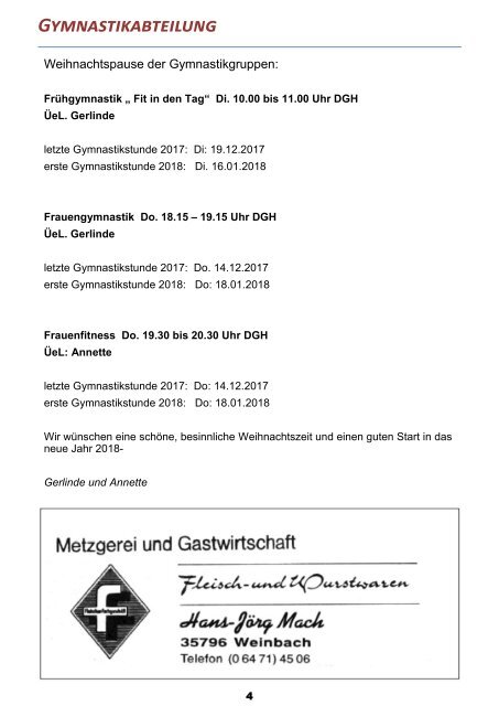 TuS Gräveneck Zeitschrift 3 - 2017