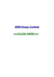 2008 essay contest