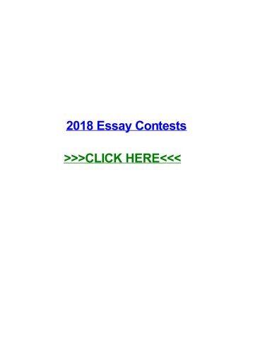 2018 essay contests