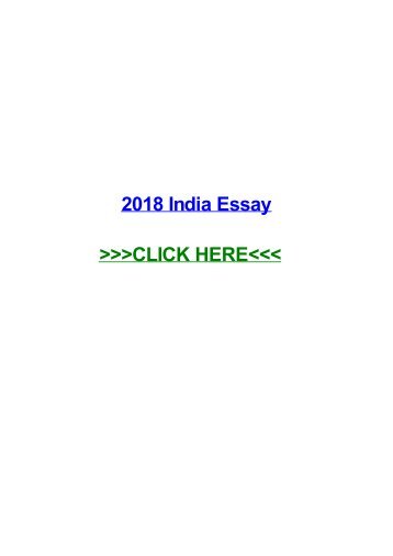 2018 india essay