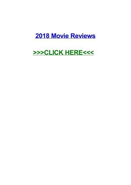 2018 movie reviews