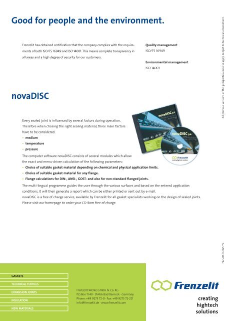 IPPC brochure - Frenzelit Werke GmbH