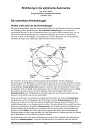 Die scheinbare Himmelskugel