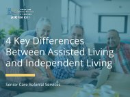 4 Key Differences Between Assisted Living and Independent Living