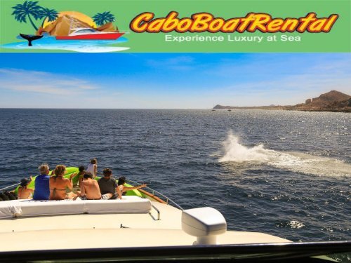 Cabo boat rental