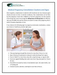 Medical Pregnancy Cancellation Cautions and Signs