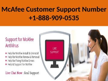 1-888-909-0535 McAfee Customer Support Number