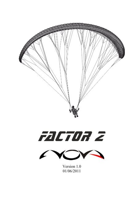 Version 1.0 01/06/2011 - Nova Paragliding