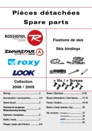 Piéces détachées / Spare parts Freins / Brakes