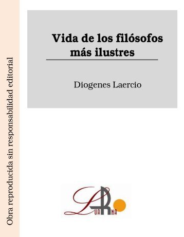 Vida de los filósofos más ilustres