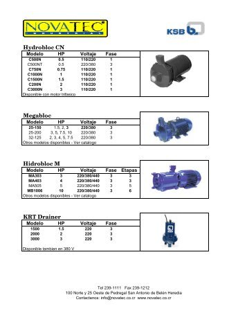 Brochure Novatec KSB