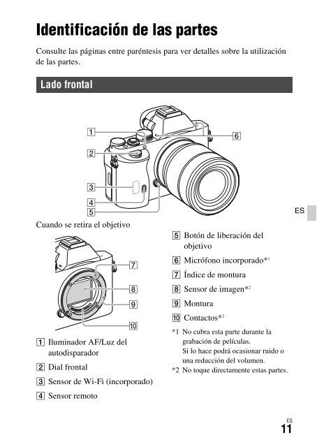 Sony ILCE-7S - ILCE-7S Mode d'emploi Ukrainien