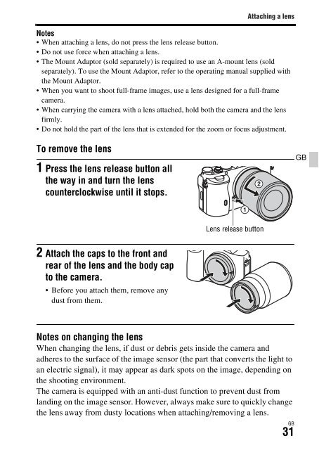 Sony ILCE-7S - ILCE-7S Mode d'emploi Ukrainien