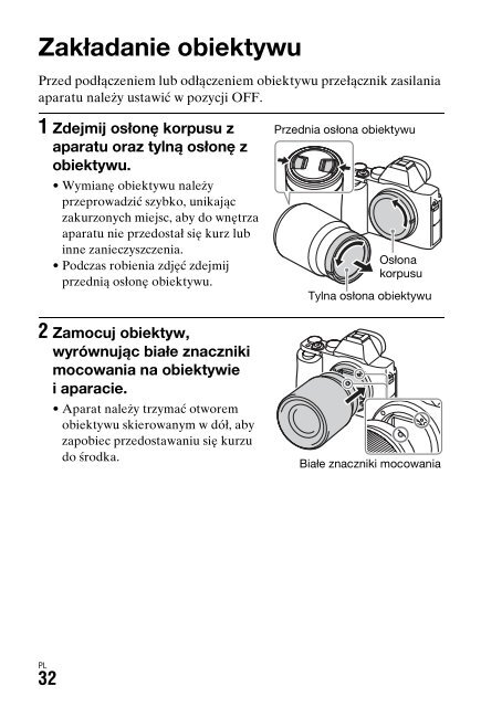 Sony ILCE-7S - ILCE-7S Mode d'emploi Ukrainien