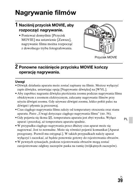 Sony ILCE-7S - ILCE-7S Mode d'emploi Ukrainien