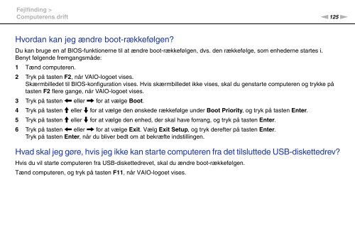 Sony VPCEB3E4R - VPCEB3E4R Mode d'emploi Danois