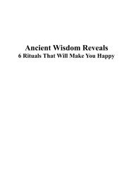 Ancient Wisdom Reveals 6 Rituals That Will Make You Happy