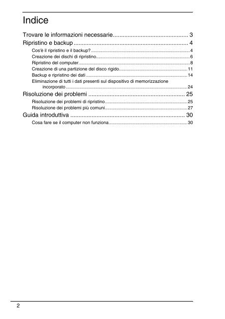 Sony VPCX11S1R - VPCX11S1R Guide de d&eacute;pannage Italien