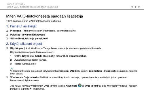 Sony VPCX11S1R - VPCX11S1R Mode d'emploi Finlandais