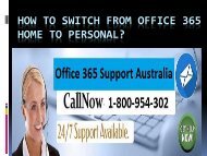 How To Switch From Office 365 Home To Personal?