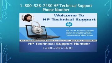 1-800-528-7430 HP Technical Support Phone Number