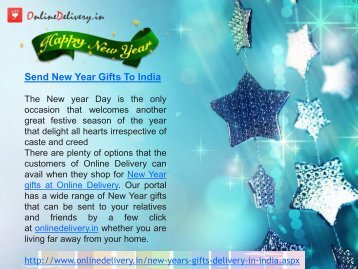 Send New year gifts to India