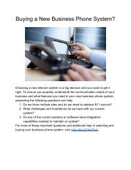 Buying a New Business Phone System?