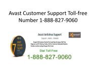 Avast Customer Support Toll-free Number 1-888-827-9060