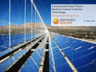 Concentrated Solar Power: Modular Fresnel Collector Technology ...