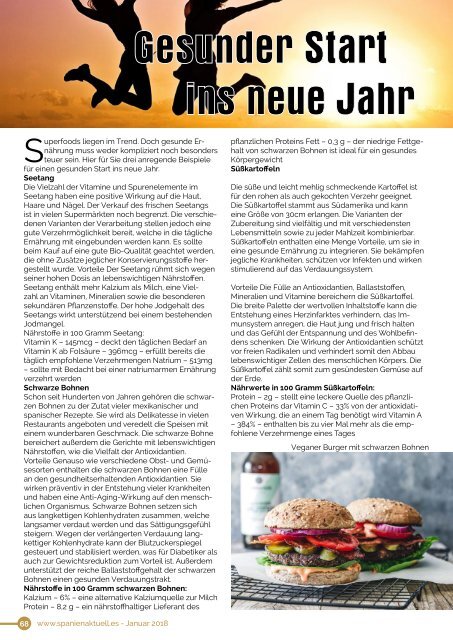 SPANIEN AKTUELL - AUSGABE JANUAR 2018 - ONLINEVERSION