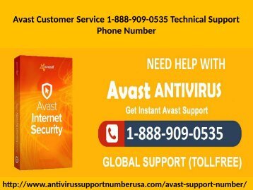 Avast Customer Service 1-888-909-0535 For Update & Upgrade to Avast Software