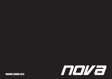 NOVA Gesamtkatalog 2012 - NOVA by CRAAFT Audio