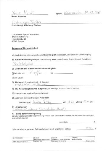 Nebentätigkeit