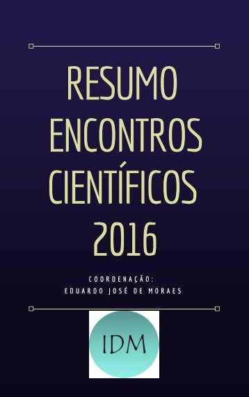 Ebook Encontros cientificos 2016