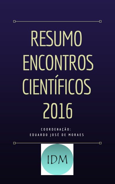 Ebook Encontros cientificos 2016