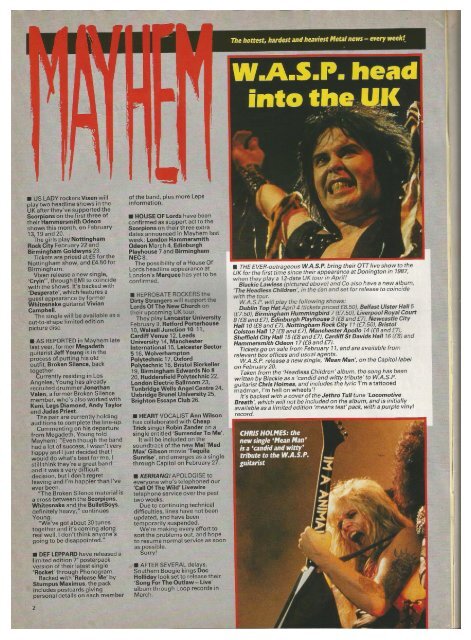 kerrang 225 feb 1989