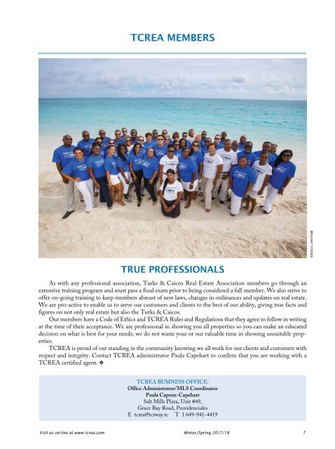 Turks & Caicos Islands Real Estate Winter/Spring 2017/18