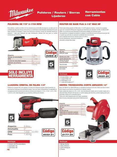 Catalogo Milwaukee Linea Industrial