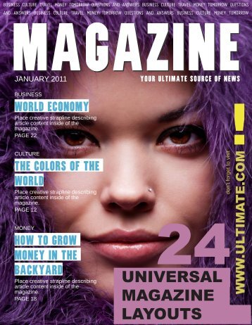 Universal Magazine template