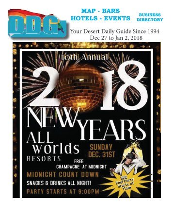 This Week Dec. 27 to Jan. 2, 2018. Happy New Year from Desert Daily Guide
