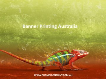 Banner Printing Australia - Chameleon Print Group 