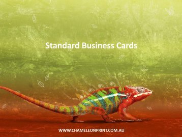 Standard Business Cards - Chameleon Print Group 