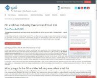 oil and gas industry executives email list