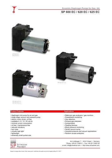 Doppelter Luftdurchsatz für stationäre Gasanalyse mittels Exzenter-Membranpumpen von Schwarzer.com