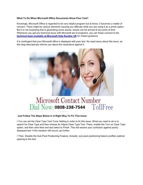 What To Do When Microsoft Office Documents Show Poor Text? 