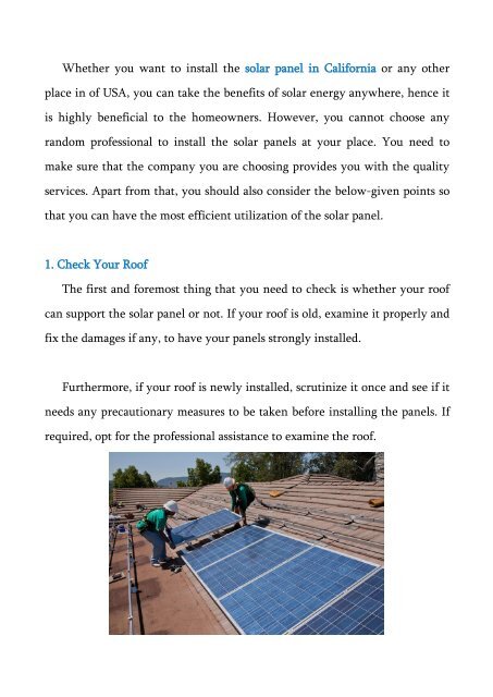 3 Things To Consider Before Installing Solar Panels