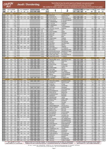 Ladbrokes 29-31 décembre 2017