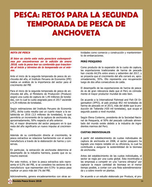 REVISTA PESCA ENERO 2018